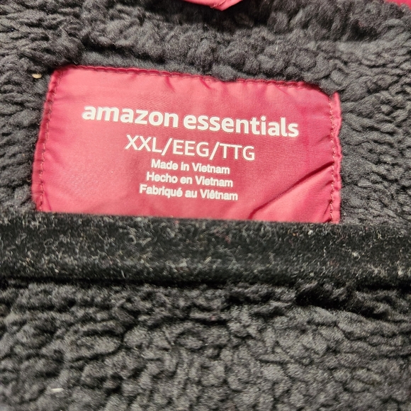 Mens xxl dark red sherpa lined vest - Picture 5 of 6